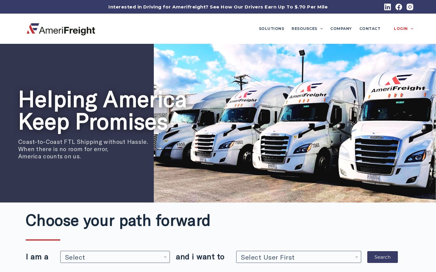 AmeriFreight Systems website